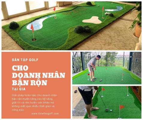 Sân tập golf tại gia dành cho doanh nhân bận rộn