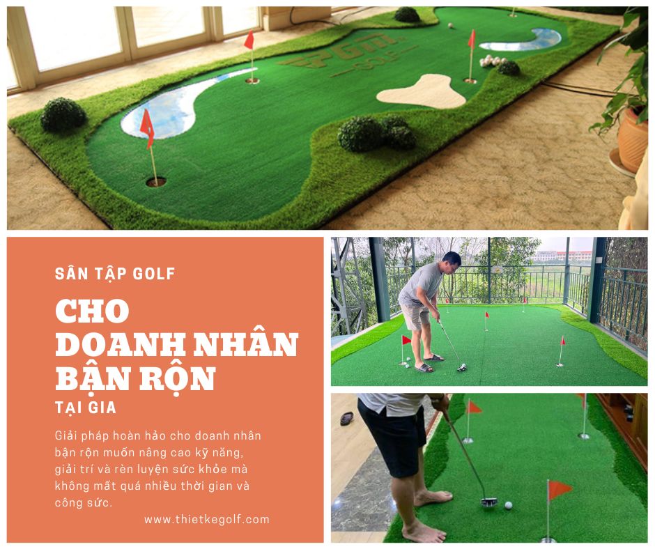 Sân tập golf tại gia dành cho doanh nhân bận rộn