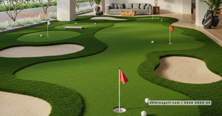 Khu vực Putting Green sân golf mini