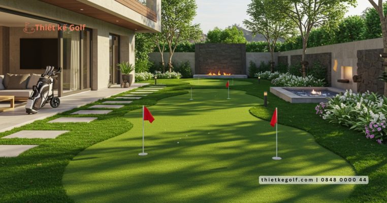Tối ưu không gian sống với sân Putting Green